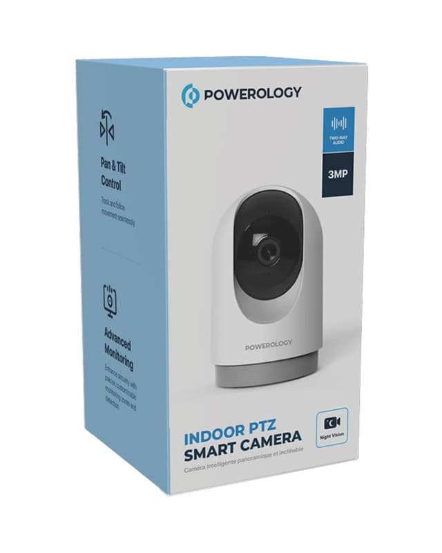 دوربین هوشمند خانگی پاورولوژی Powerology Indoor PTZ Smart Camera PTZCAMWH — تصویر ۴
