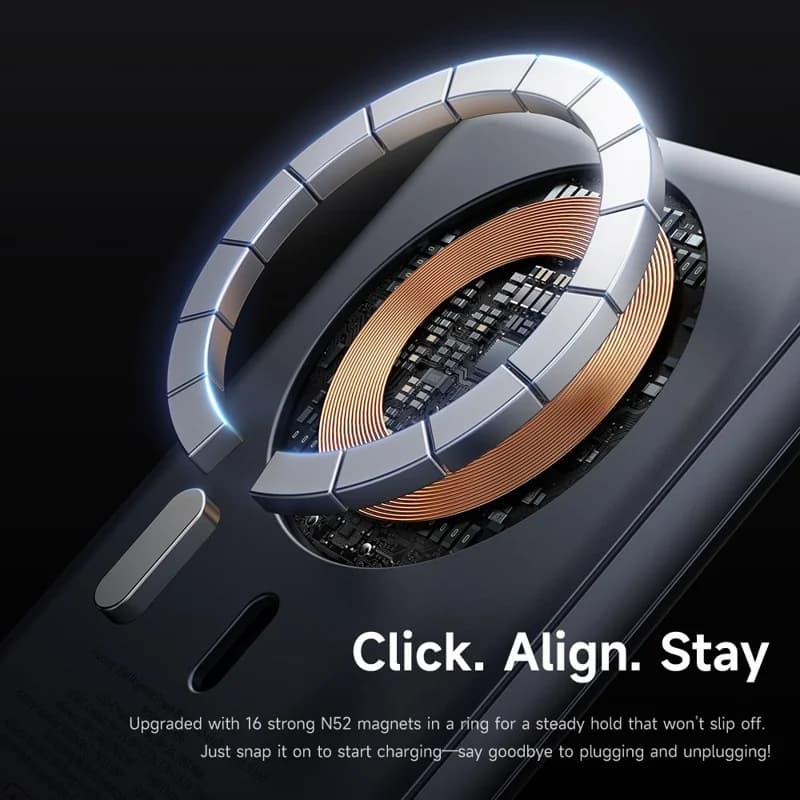 پاور بانک 5000 هزار 20 وات وایرلس مک دودو مدل MCDODO MC-836 5000mAh Metal Ultra Thin Magnetic Power Bank 20W — تصویر ۶
