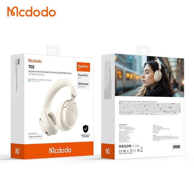 هدفون و هدست بلوتوث مک دودو مدل با حذف نویز MCDODO Superior ANC HP-142 — تصویر ۷