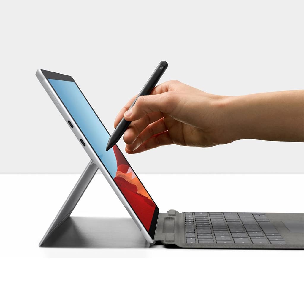 قلم مایکروسافت سرفیس اسلیم پن 1 مدل MICROSOFT SURFACE SLIM PEN 1 (CERTIFIED REFUR) رنگ مشکی استوک — تصویر ۳