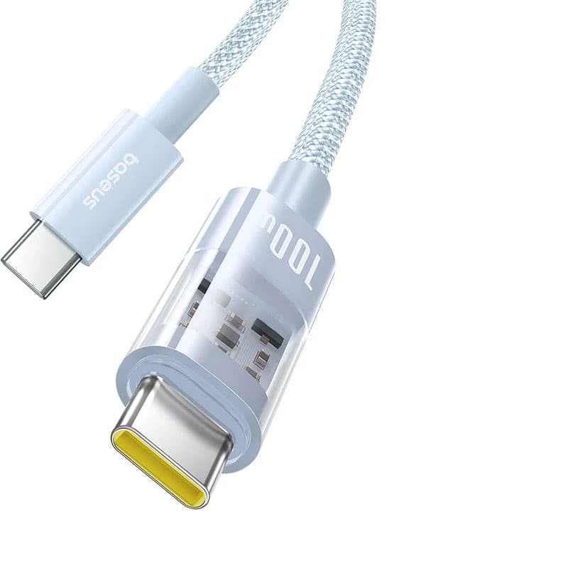 کابل USB-C بیسوس مدل Gem 100W طول 1 متر — تصویر ۵
