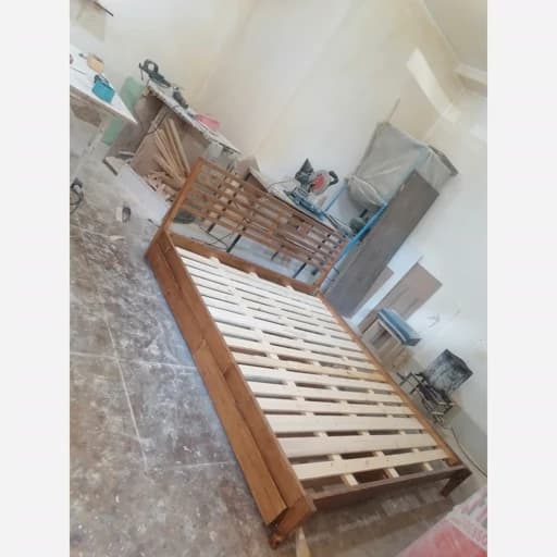 تختخواب دونفره کشو دار مبلمان فرنا مدل 1142604