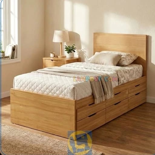 تخت خواب یک نفره بزرگسال کد 0018 مبلمان فرنا مدل 1142595