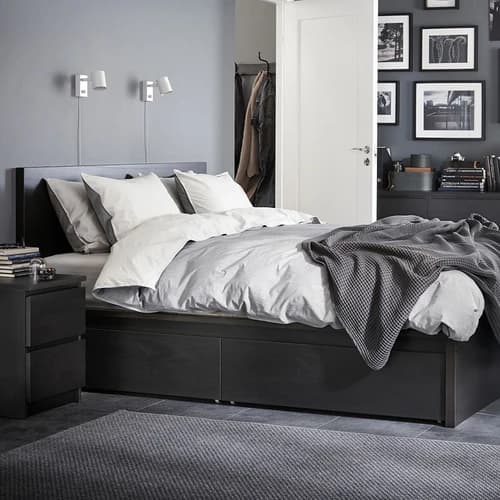 تخت خواب دو نفره مدل R102 سایز 160 200 سانتی متر مبلمان فرنا مدل 1142561 — تصویر ۳