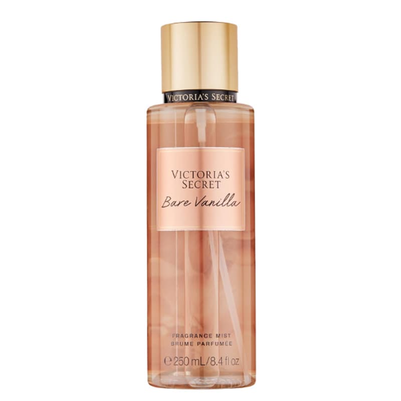 بادی اسپلش زنانه ویکتوریا سکرت Bare Vanilla کلاسیک با رایحه‌ای شیرین، گرم و وانیلی 250 میل