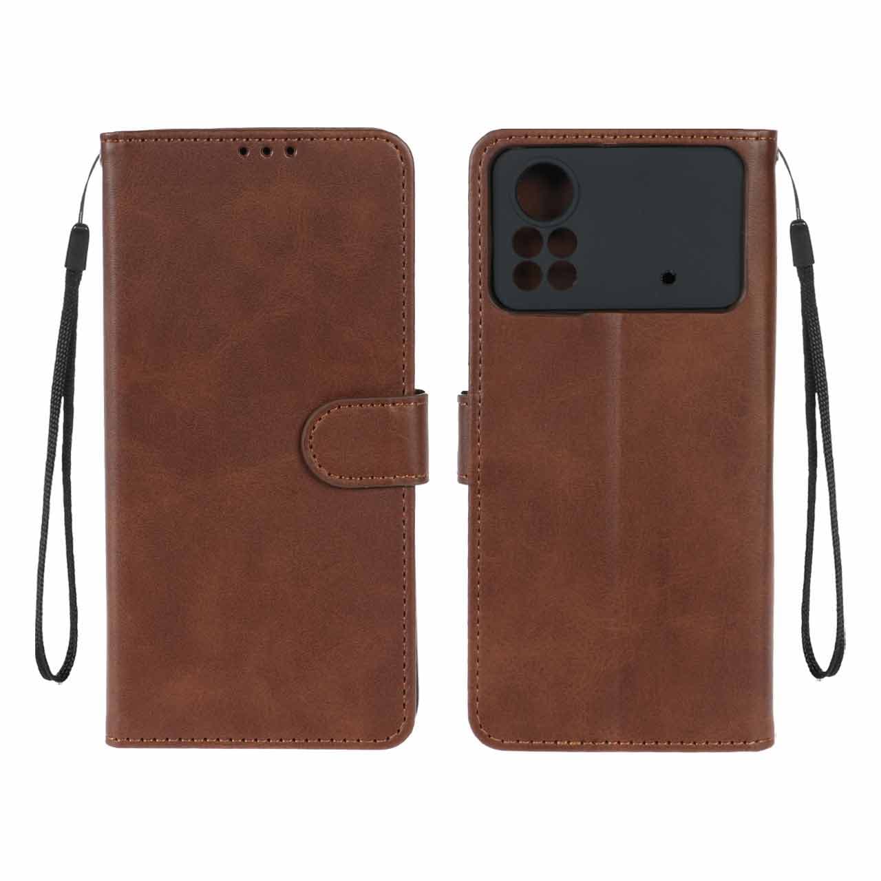 کیف موبایل مگنتی Xiaomi Poco X4 Pro – قهوه ای
