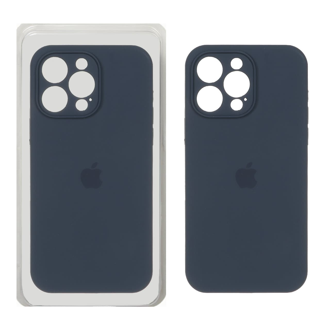 قاب سیلیکونی پاک کنی محافظ لنزدار اورجینال Apple iPhone 14 Pro Max – سرمه ای تیره کد 1 (پک اصلی)