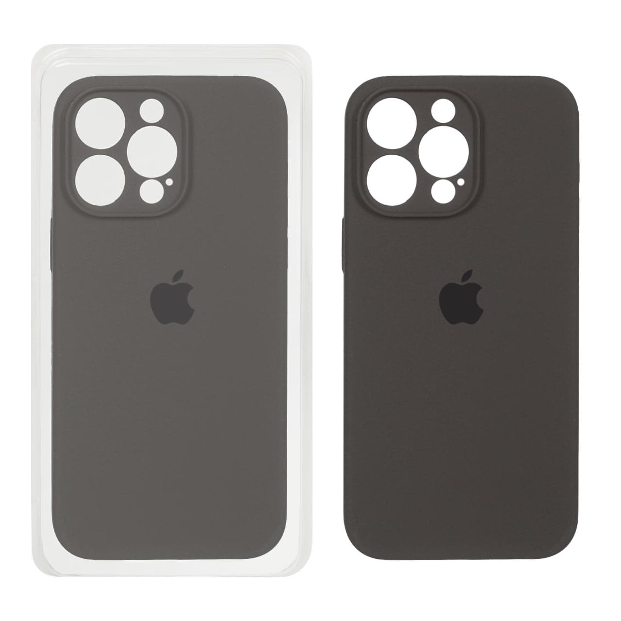 قاب سیلیکونی پاک کنی محافظ لنزدار اورجینال Apple iPhone 14 Pro Max – ذغالی (پک اصلی)