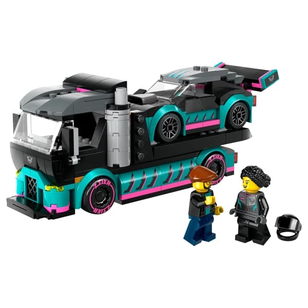 لگو City مدل Race Car and Car Carrier Truck 60406 — تصویر ۲