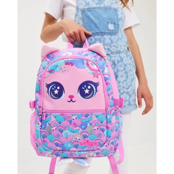 کوله پشتی Smiggle طرح گربه صورتی — تصویر ۶