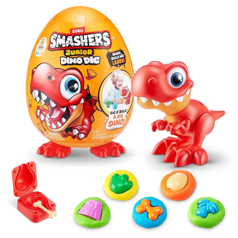 تخم دایناسور بزرگ Smashers سری Junior Dino Dig مدل قرمز
