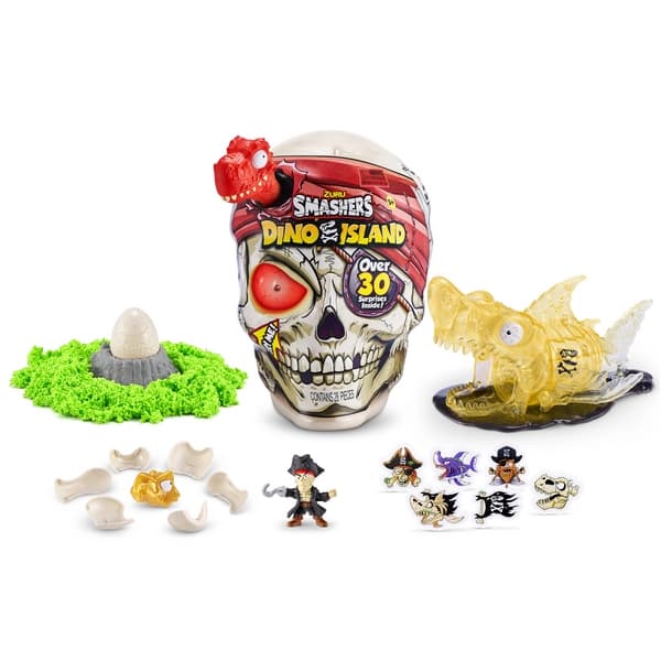 اسکلت Smashers سری Dino Island مدل قرمز — تصویر ۲