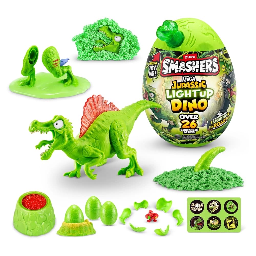 تخم دایناسور Smashers سری Mega Jurassic Lightup مدل سبز