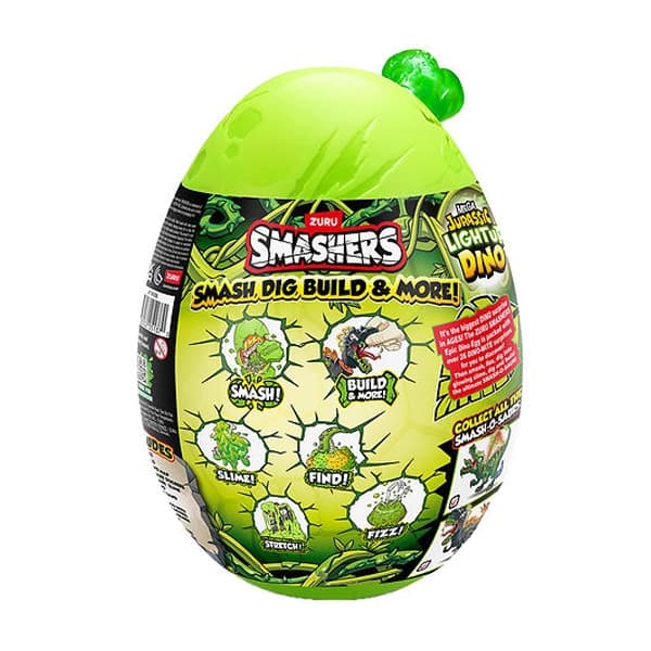 تخم دایناسور Smashers سری Mega Jurassic Lightup مدل سبز — تصویر ۳