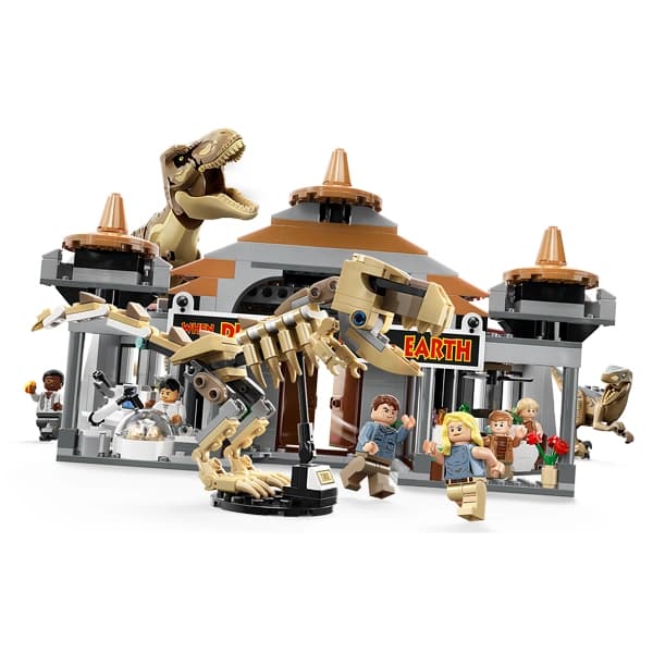 لگو Jurassic World مدل Visitor Center T. rex & Raptor Attack 76961 — تصویر ۴