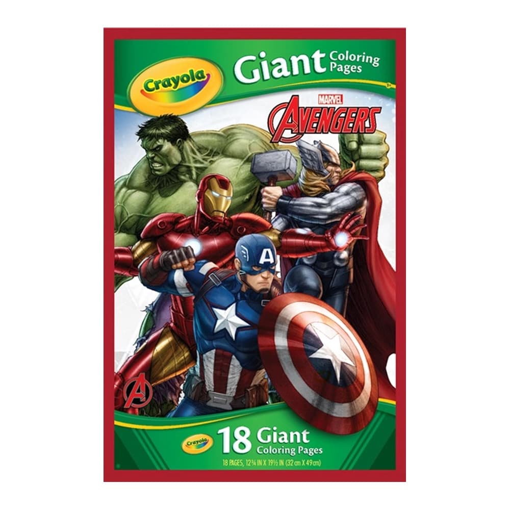 کتاب نقاشی کرایولا Crayola طرح Marvel Avengers