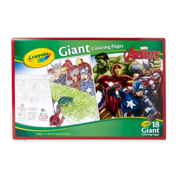 کتاب نقاشی کرایولا Crayola طرح Marvel Avengers — تصویر ۲