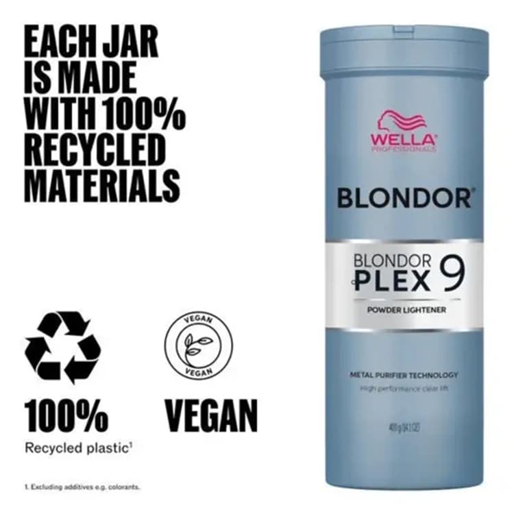 پودر دکلره Wella مدل Blondor Plex 9 وزن 800 گرم — تصویر ۶