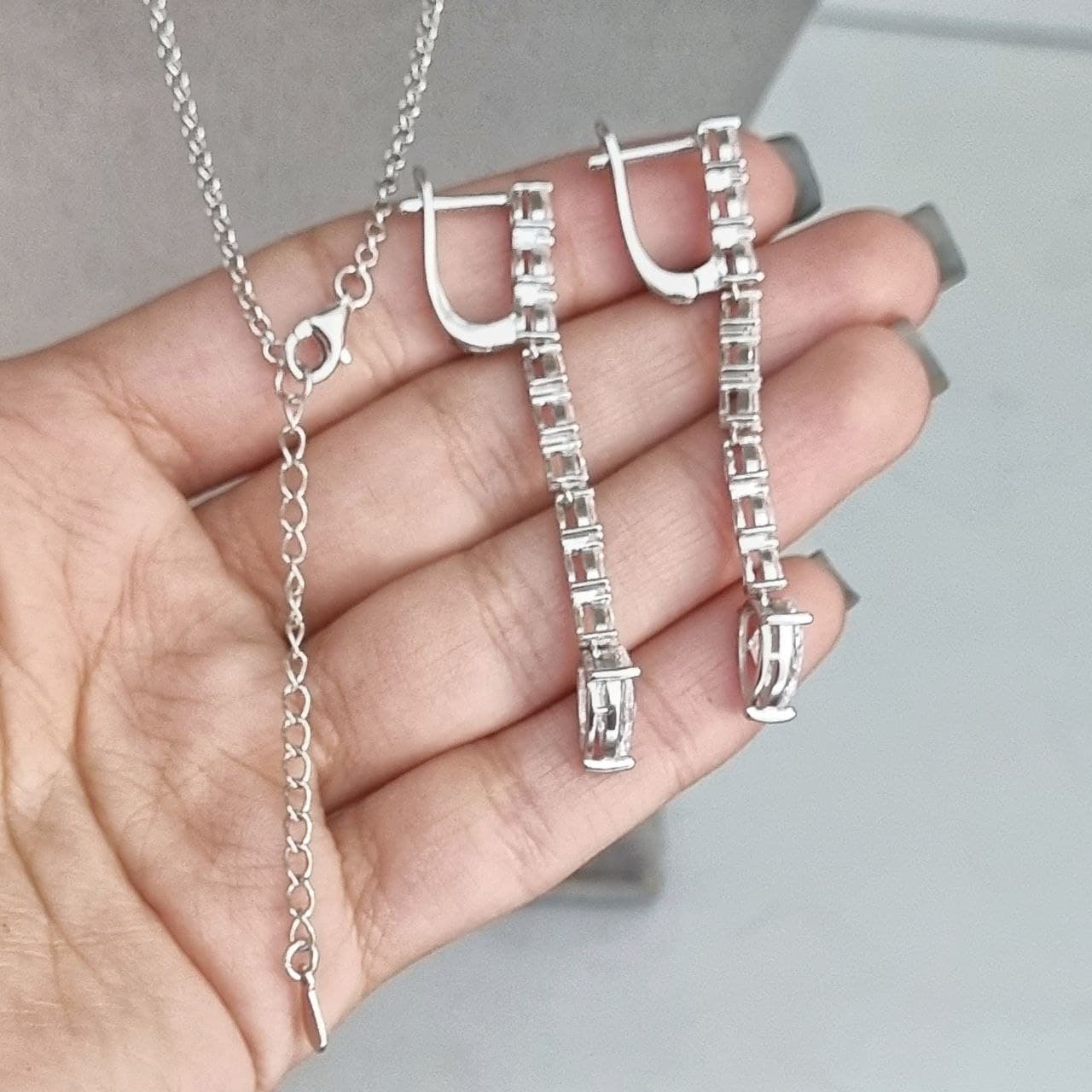 سرویس نقره جواهری طرح اشک ST 1033 — تصویر ۵
