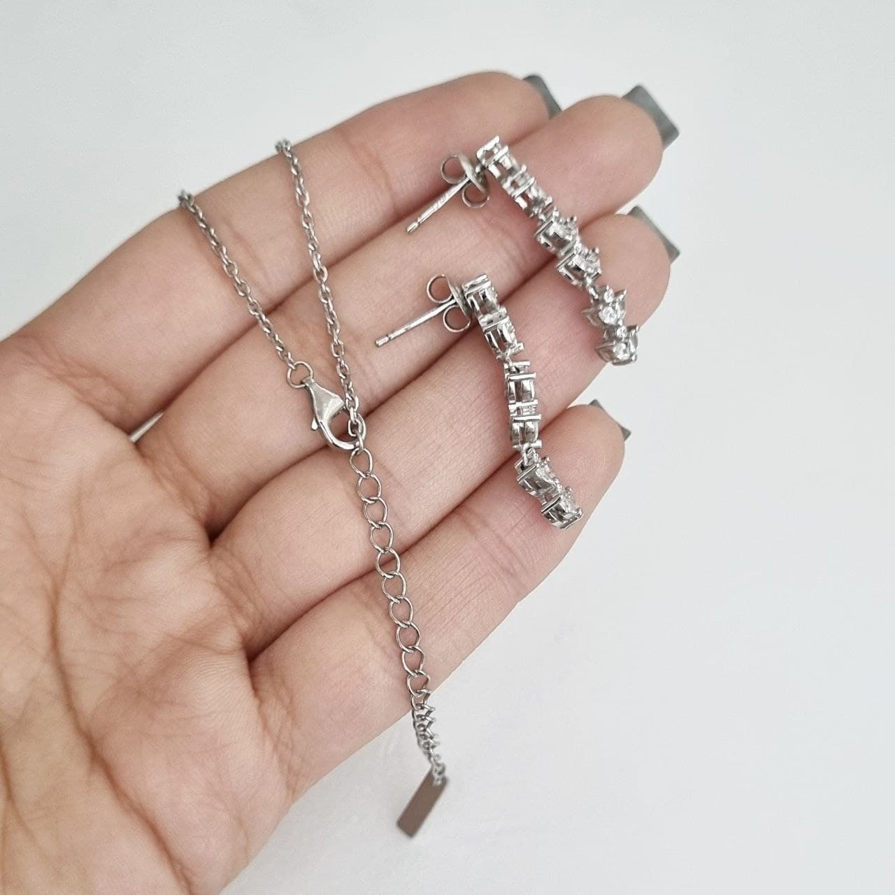 سرویس نقره جواهر طرح کراواتی مارکیز ST 1028 — تصویر ۳