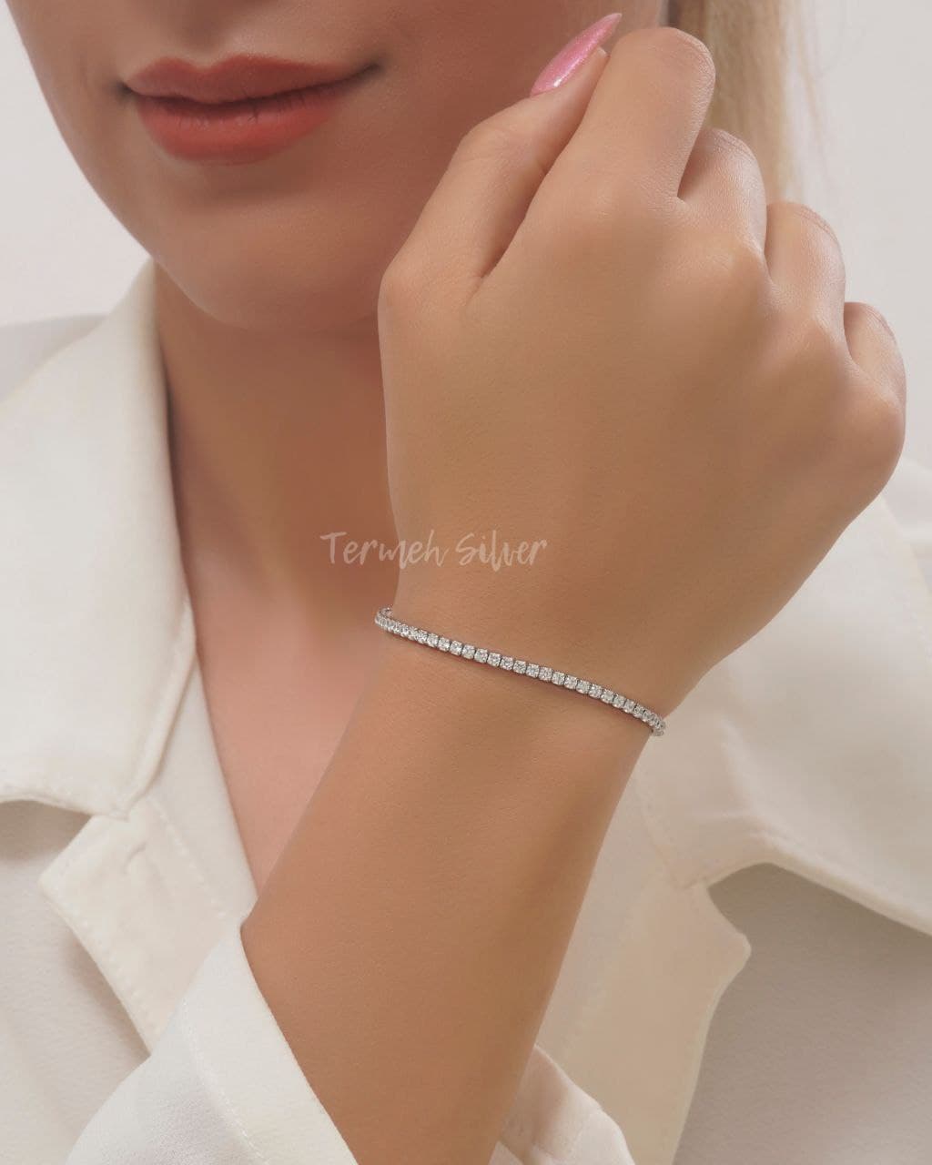 سرویس نقره جواهر طرح تنیسی ظریف ST 1020 — تصویر ۲