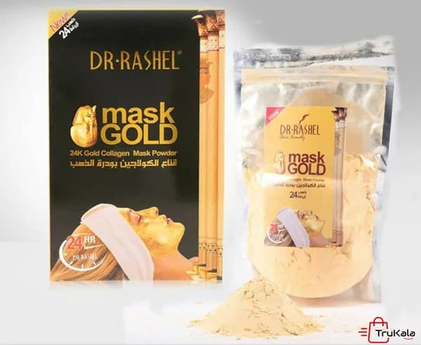 ماسک پودری طلا دکتر راشل Dr.Rashel حجم 300 گرم — تصویر ۲