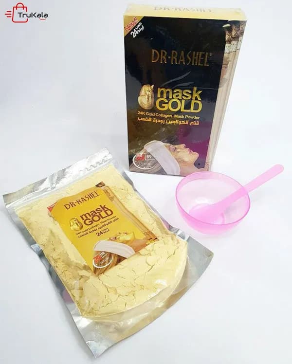 ماسک پودری طلا دکتر راشل Dr.Rashel حجم 300 گرم — تصویر ۵