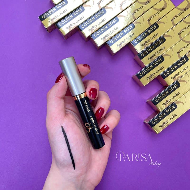 خط چشم مویی مشکی گلدن رز Golden Rose مدل Perfect Lashes Eyeliner