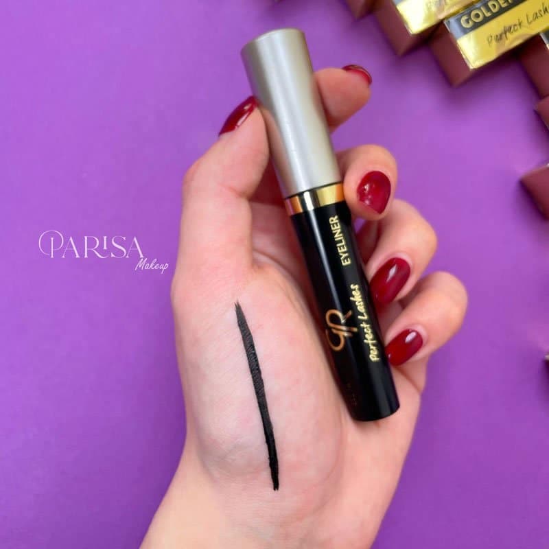 خط چشم مویی مشکی گلدن رز Golden Rose مدل Perfect Lashes Eyeliner — تصویر ۲