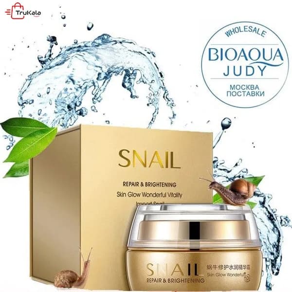 کرم ترمیم کننده و روشن کننده حلزون بیواکوا BIOAQUA — تصویر ۵