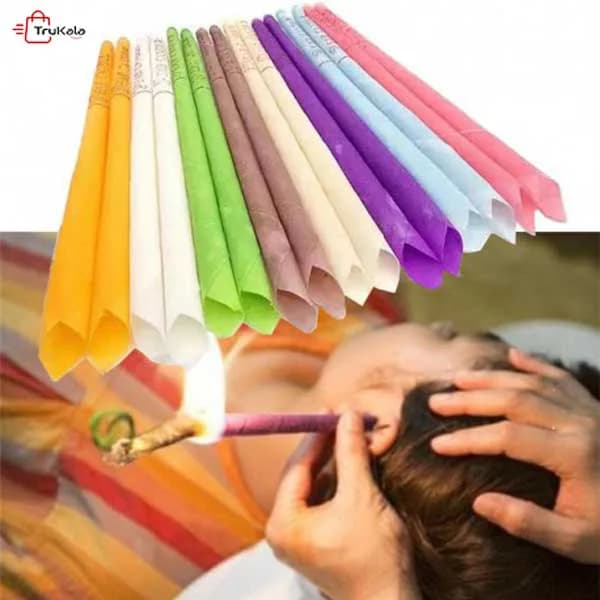 شمع گوش پاکسازی گوش مدل مخروطی (بسته 2عددی) — تصویر ۳