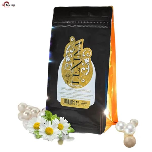 ماسک پودری لاتکسی عصاره بابونه لکسینا LEXINA حجم 250 گرم — تصویر ۵