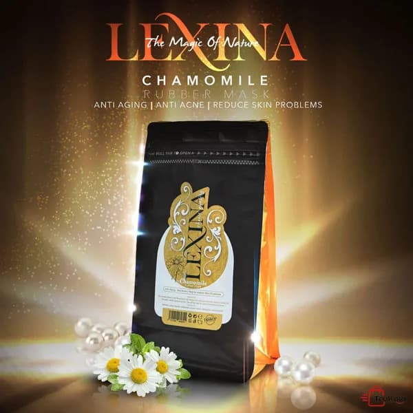 ماسک پودری لاتکسی عصاره بابونه لکسینا LEXINA حجم 250 گرم — تصویر ۲