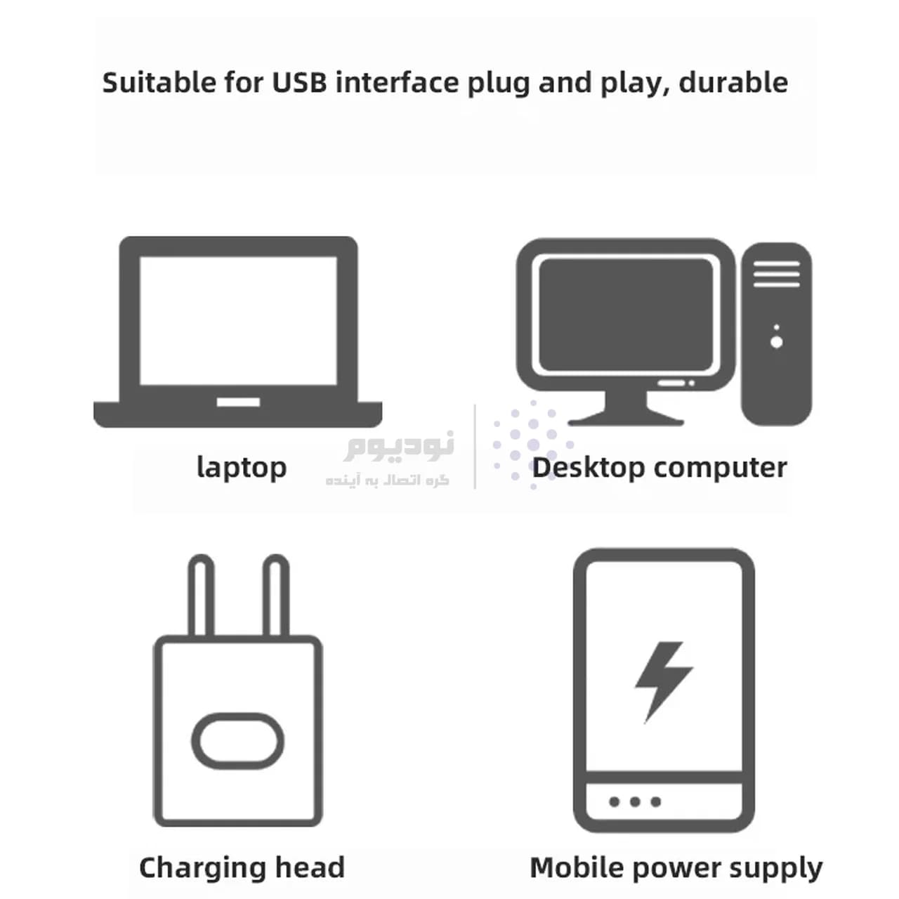 لامپ LED USB – سفید – RH — تصویر ۶