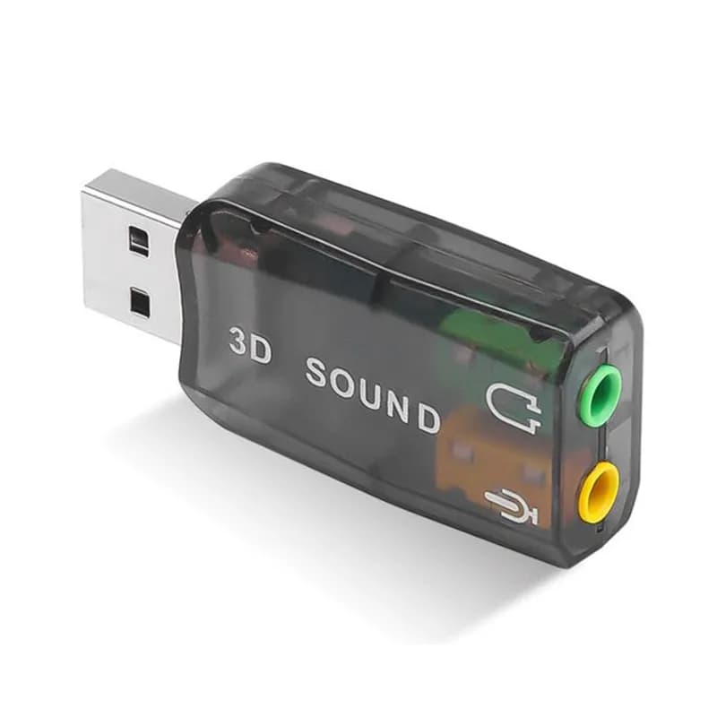 کارت صدا اکسترنال USB مدل 3D Sound 5.1 — تصویر ۳