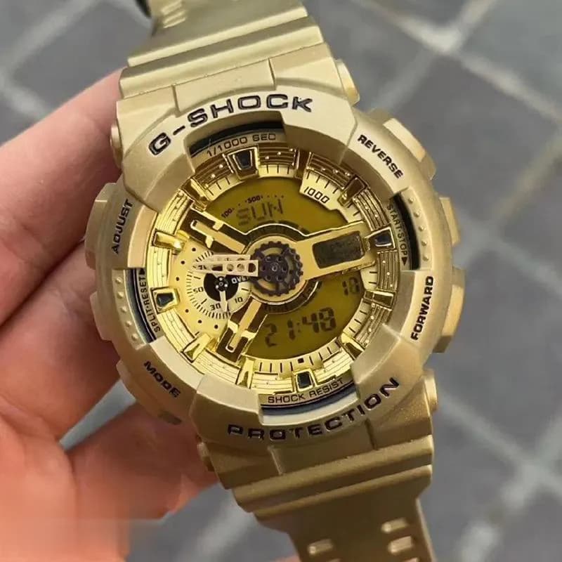 ساعت مچی عقربهای مردانه دو زمانه جی شاک مدل GA-5146M — تصویر ۸