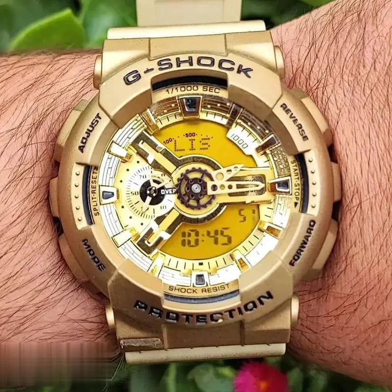 ساعت مچی عقربهای مردانه دو زمانه جی شاک مدل GA-5146M — تصویر ۵