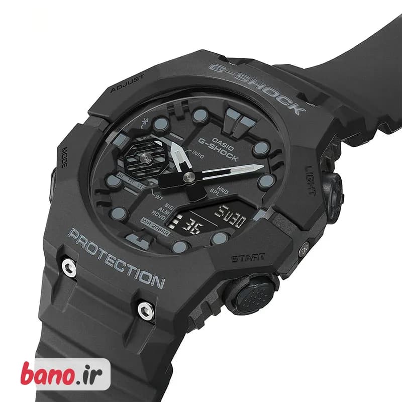 ساعت مچی عقربه‌ای زنانه دو زمانه جی شاک مشکی قرمز مدل GA-5690L — تصویر ۱۱