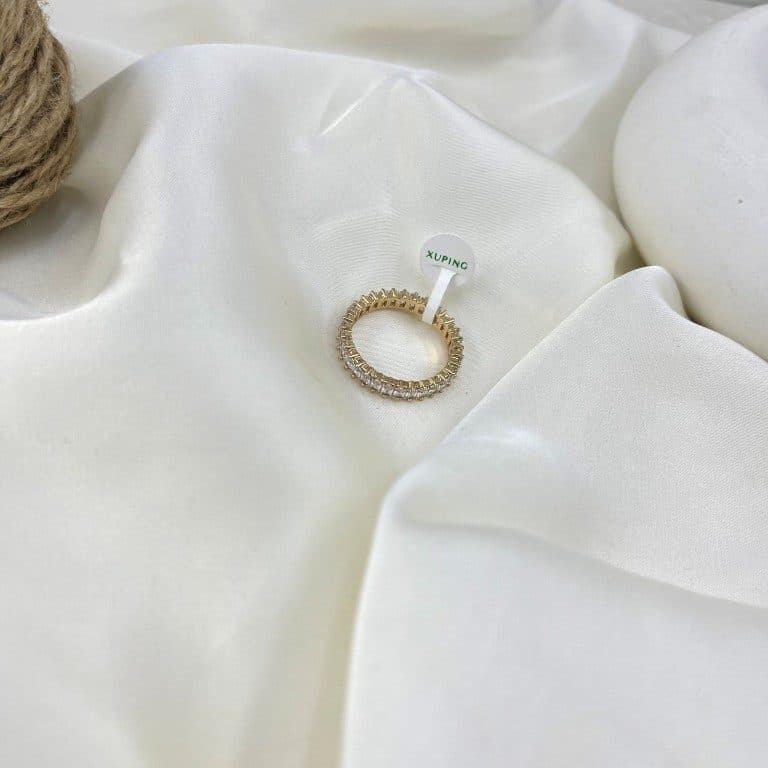 انگشتر زنانه ژوپینگ مدل نگین جواهری کد R51900 — تصویر ۲