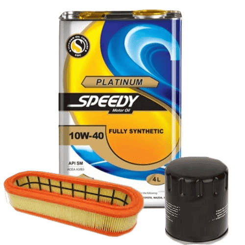 پکیج روغن موتور اسپیدی مدل پلاتینیوم (10w40) SM مناسب تیبا ، کوییک و ساینا