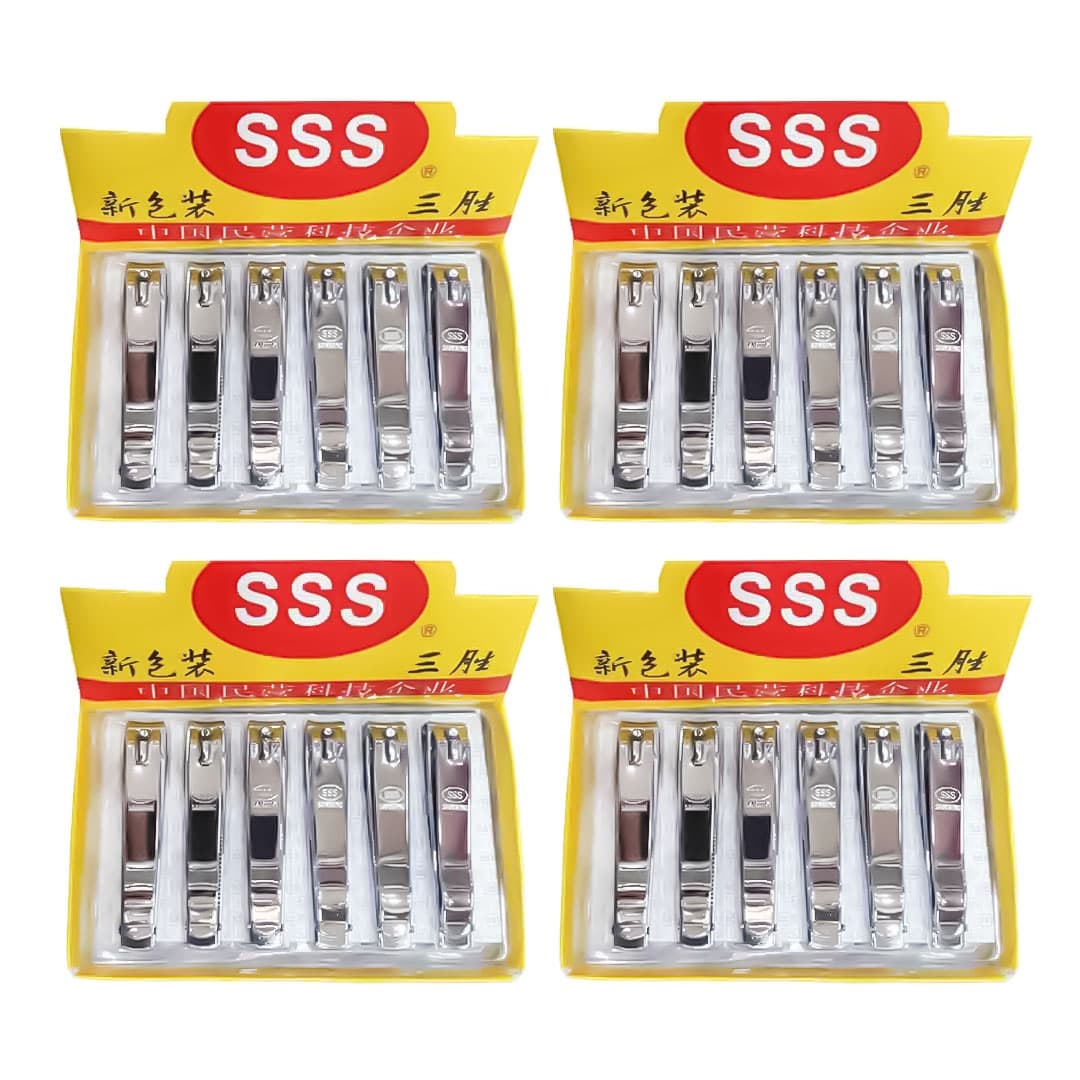 ناخن گیر کودک برند sss بسته 12 عددی مجموعه 6 عددی (کارتنی)
