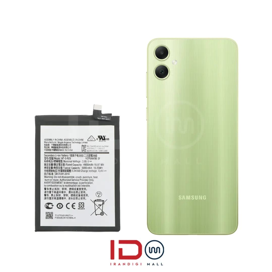 باتری اورجینال گوشی سامسونگ مدل Samsung Galaxy A05 با یک سال گارانتی بدون قید و شرط