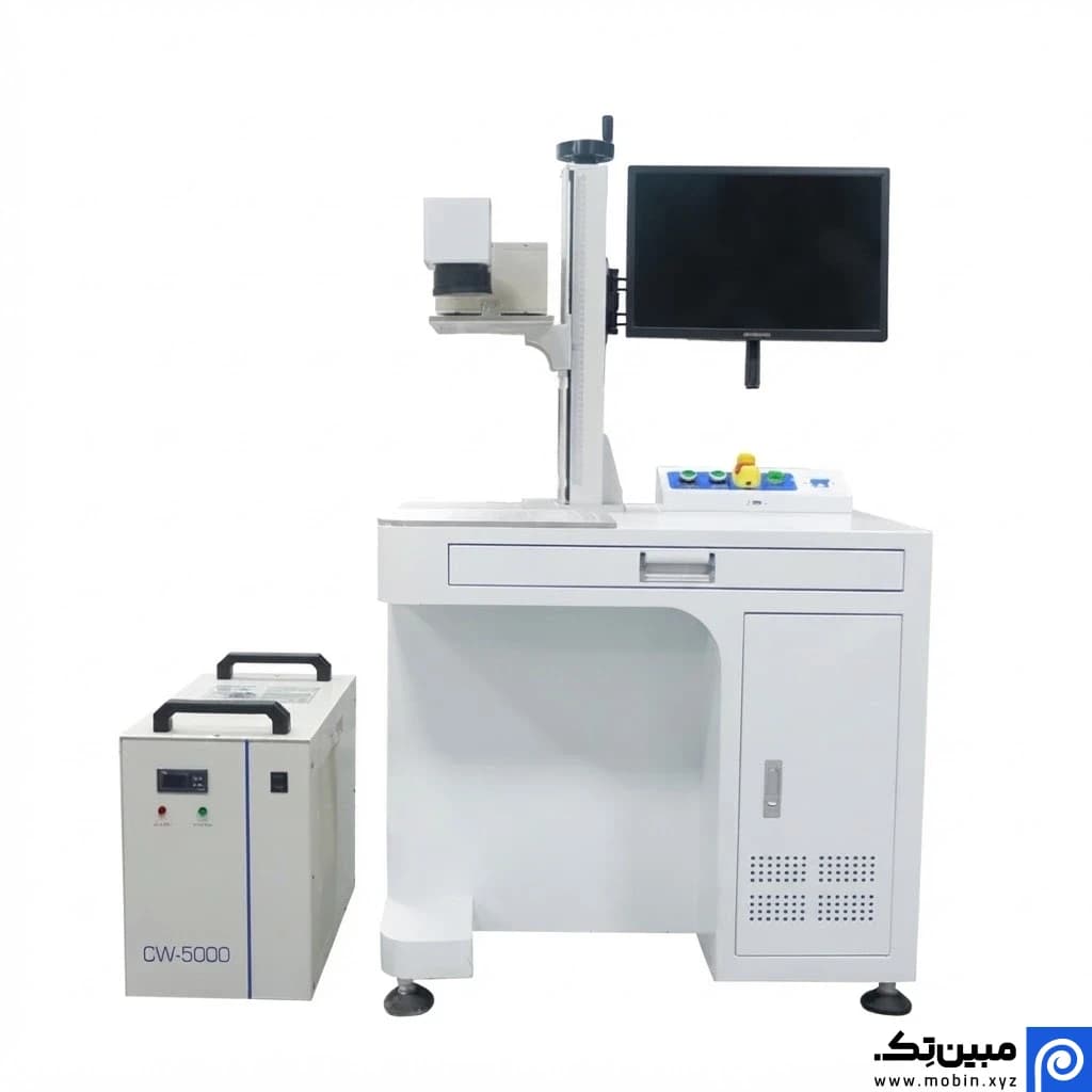دستگاه لیزر مارکینگ UV با میز – توان ۳، ۵ و ۱۰ وات JPT