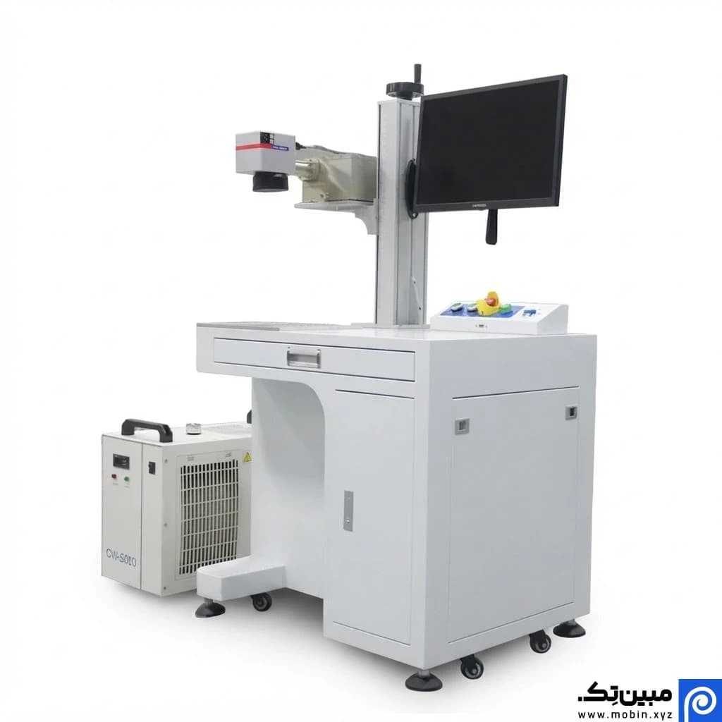 دستگاه لیزر مارکینگ UV با میز – توان ۳، ۵ و ۱۰ وات JPT — تصویر ۴