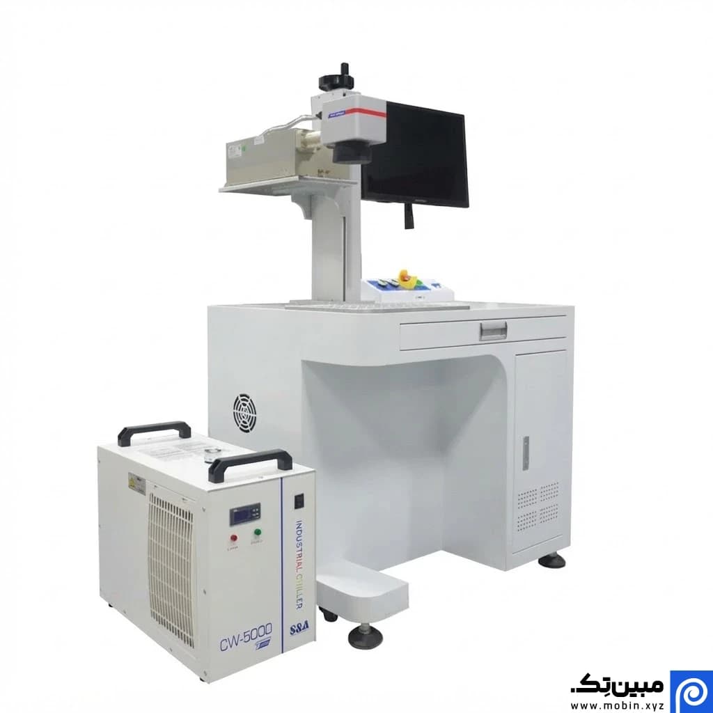 دستگاه لیزر مارکینگ UV با میز – توان ۳، ۵ و ۱۰ وات JPT — تصویر ۲