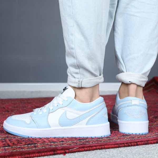 کتونی مردانه نایک جردن سفید آبی — تصویر ۴