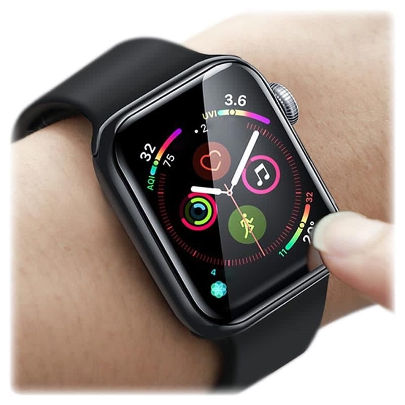 محافظ صفحه نمایش(گلس) ساعت هوشمند apple watch Se 44mm — تصویر ۹