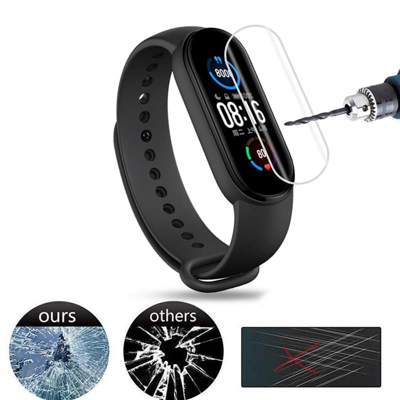 محافظ صفحه نمایش(گلس) مچ‌بند هوشمند amazfit band 5 — تصویر ۶