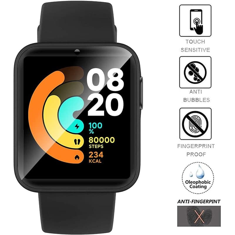 محافظ صفحه نمایش(گلس) ساعت هوشمند mi watch lite — تصویر ۴