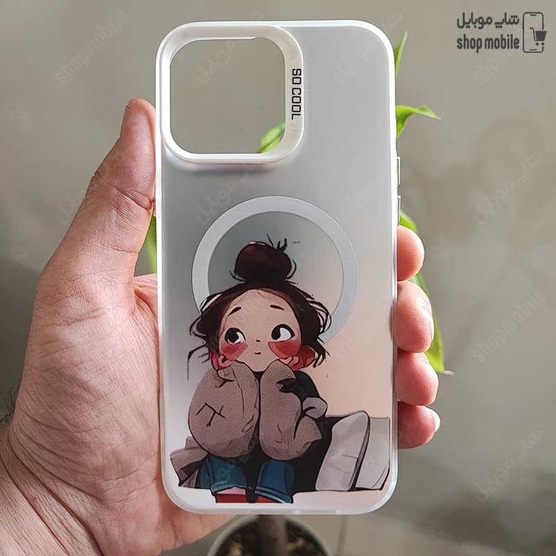 قاب گوشی آیفون 16 پرو مکس (کاور سوکول طرح مگ سیف مدل دختر منتظر)